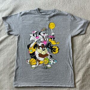 Warner Bros. Gray Looney Tunes Short Sleeve Tee
